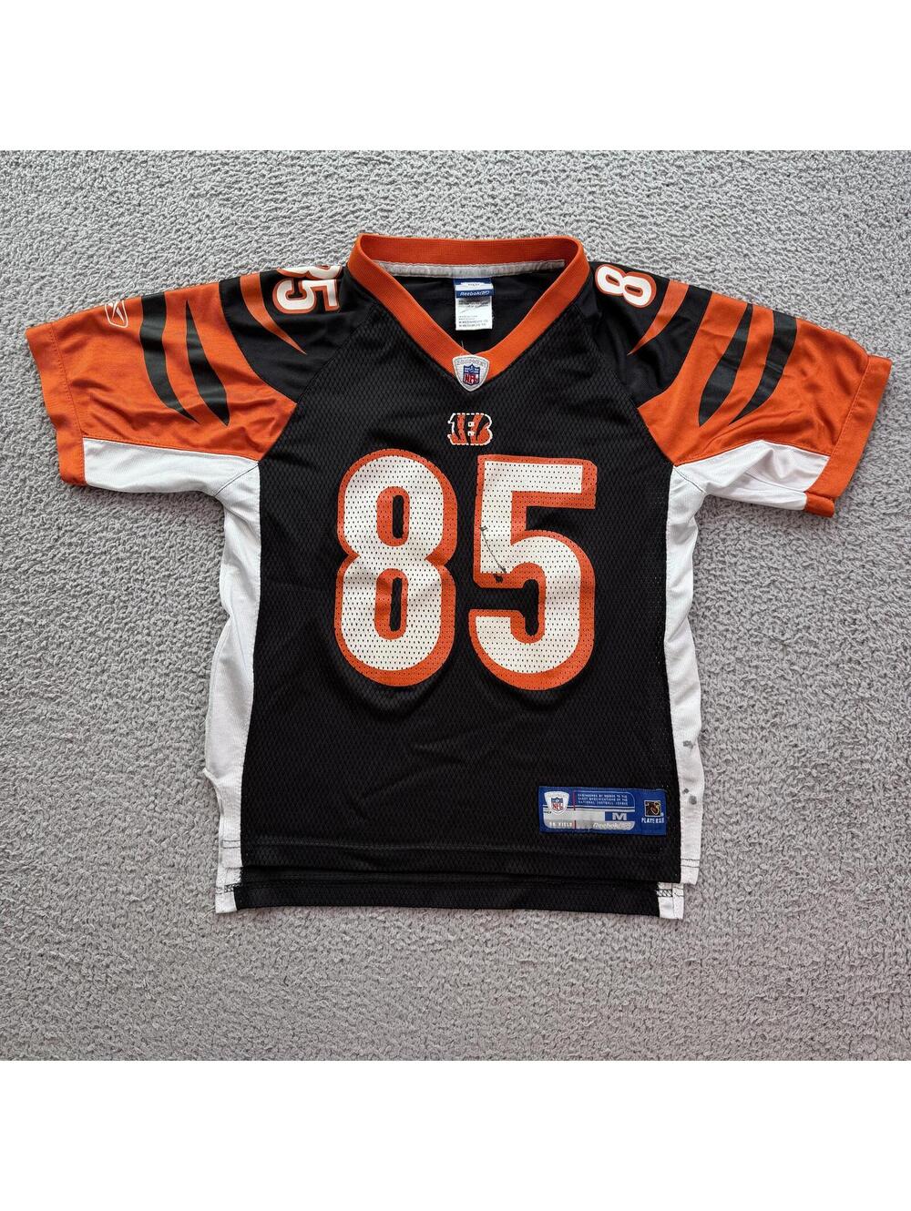 Cincinnati Bengals Chad Johnson #85 Reebok NFL Jersey Youth M 10-12 On Field